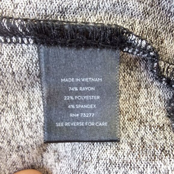 NWT Simply Vera Wang Leopard Print Top with 3/4 Sleeves & Tie Sash Sz XS - Picture 6 of 9